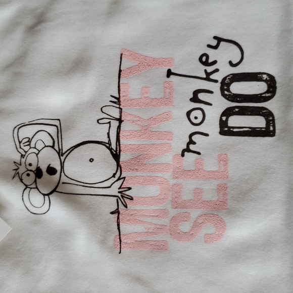 💖 4/$25 NWT Baby Bodysuit - Monkey See Monkey Do    (12-18 months) - Picture 3 of 9